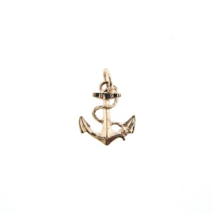 rose gold anchor nautical charm
