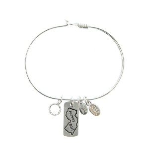 silver jersey girl beach bracelet