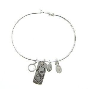 silver ocean city charm bracelet